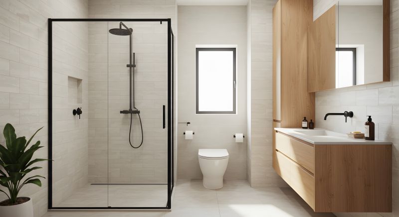 Compact Shower with Niche Storage